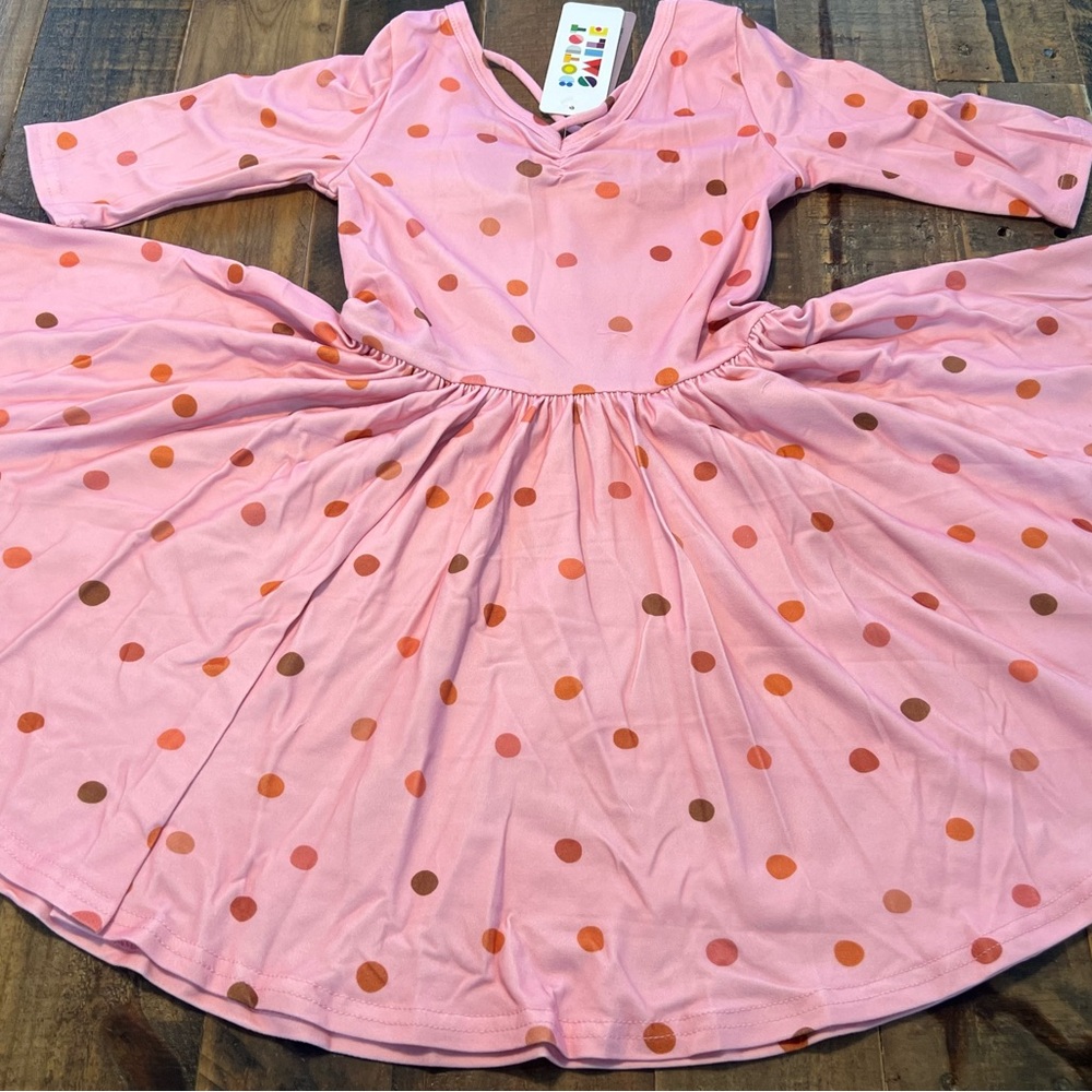 Dot Dot Smile size 5/6 girls polka dot Ballerina twirl dress new